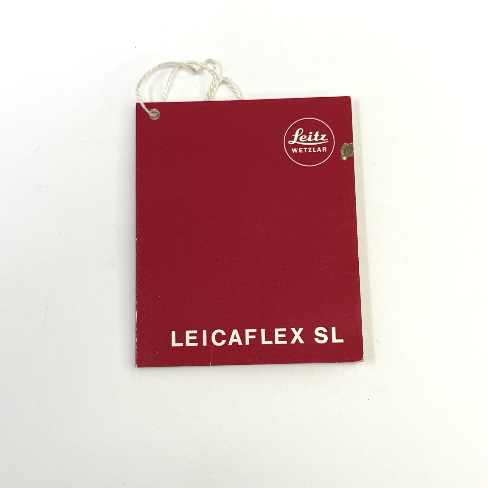 Vintage 70s Leitz Wetzlar Leicaflex SL Empty Box & Camera Advertisement Tag