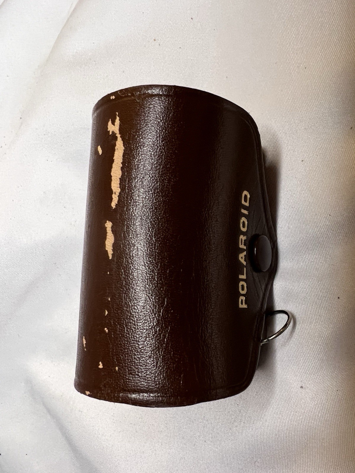 Vintage Polaroid Len Kit Leather Case with Measuring Tape