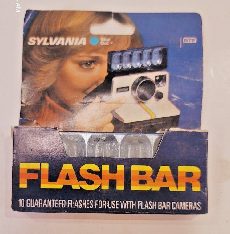 Sylvania Blue Dot Flash Bar For Flash Bar Type Camera 1 pk 10 bulbs New in Box