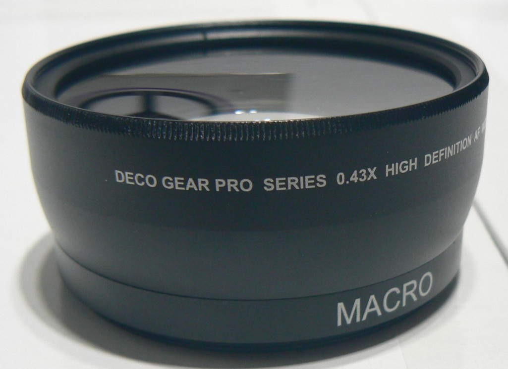 Deco Gear Pro Series 58mm HD 0.43X Wide Angle Macro Threaded Lens +Both End Caps