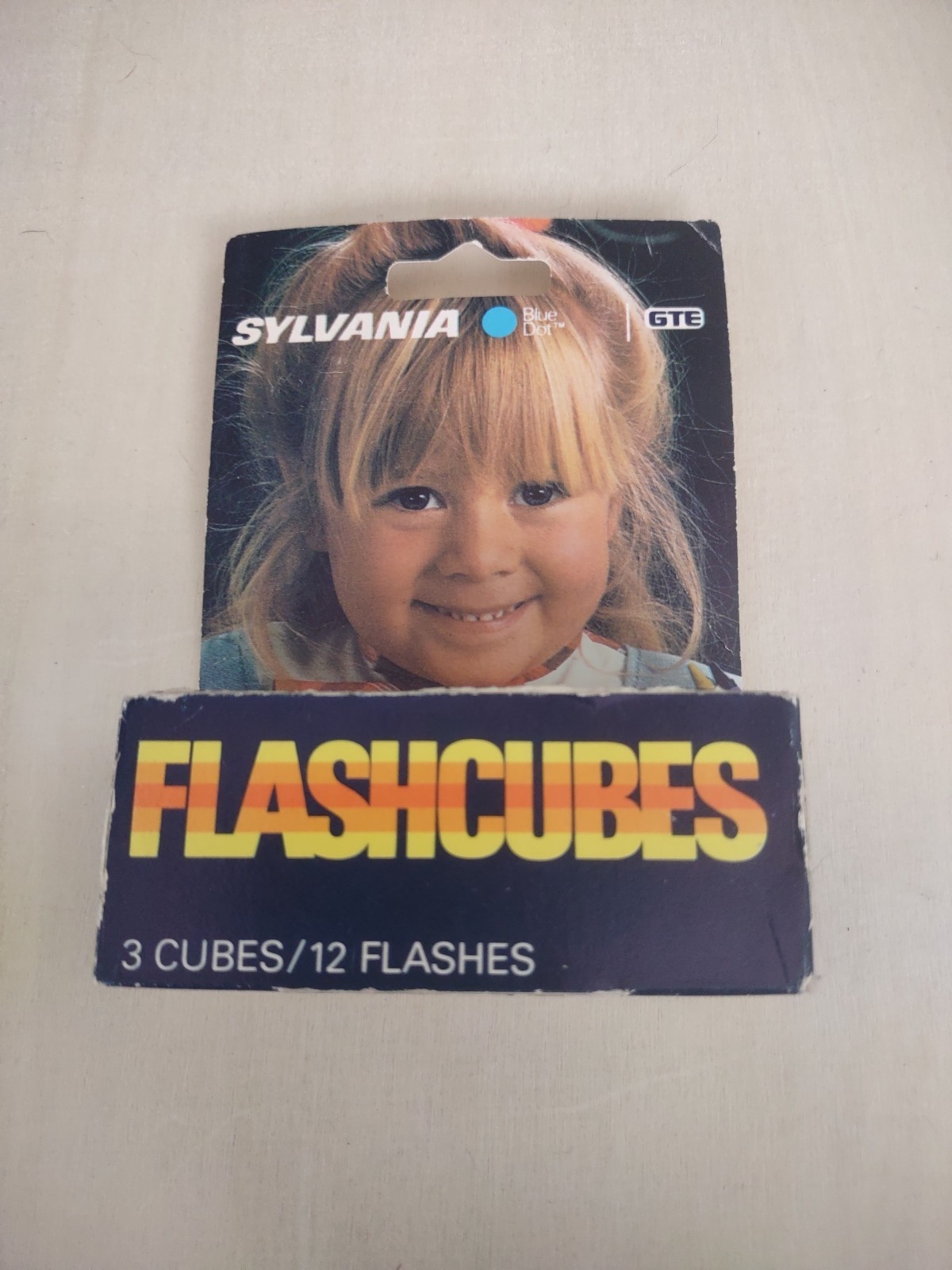 Vintage GTE Sylvania Flash Cubes 3 Cubes In Original Box 12 Flashes Total