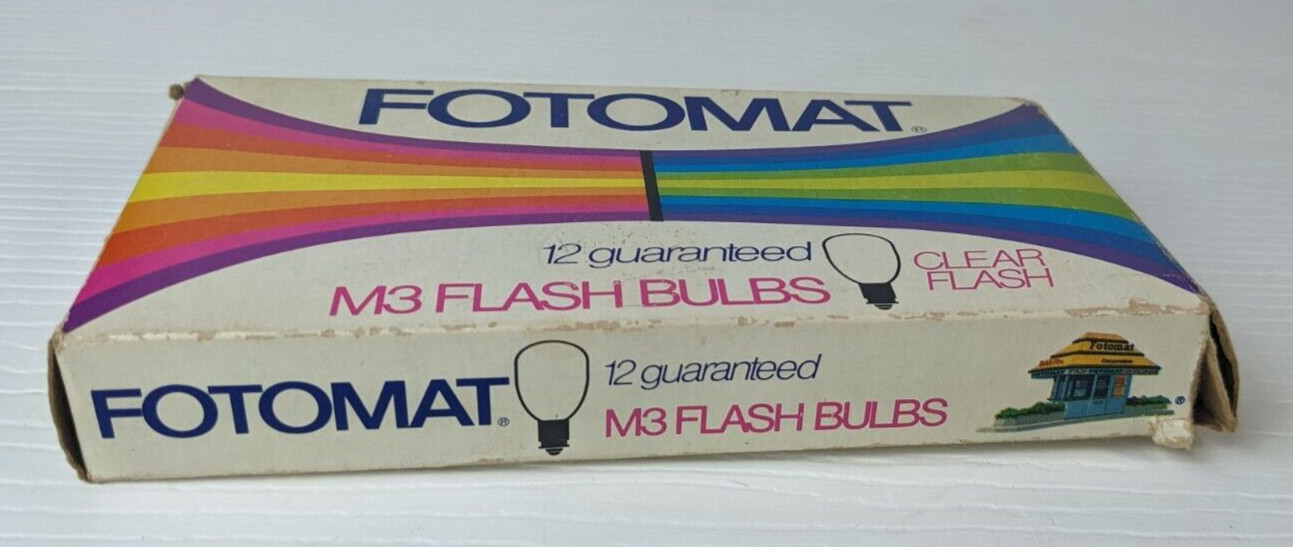 Fotomat M3 Flashbulbs Blue Flash (6 Bulbs left in Package) Vintage #Bin A