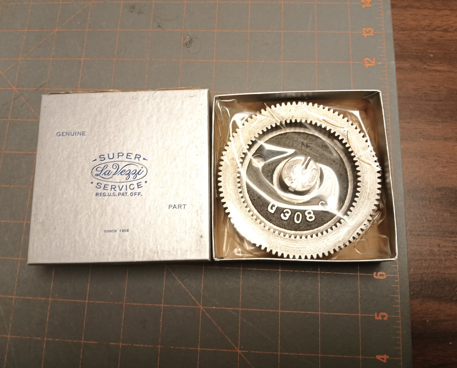 Vintage LaVezzi G-308-G Gear for Super Simplex 35mm Projector New Old Stock