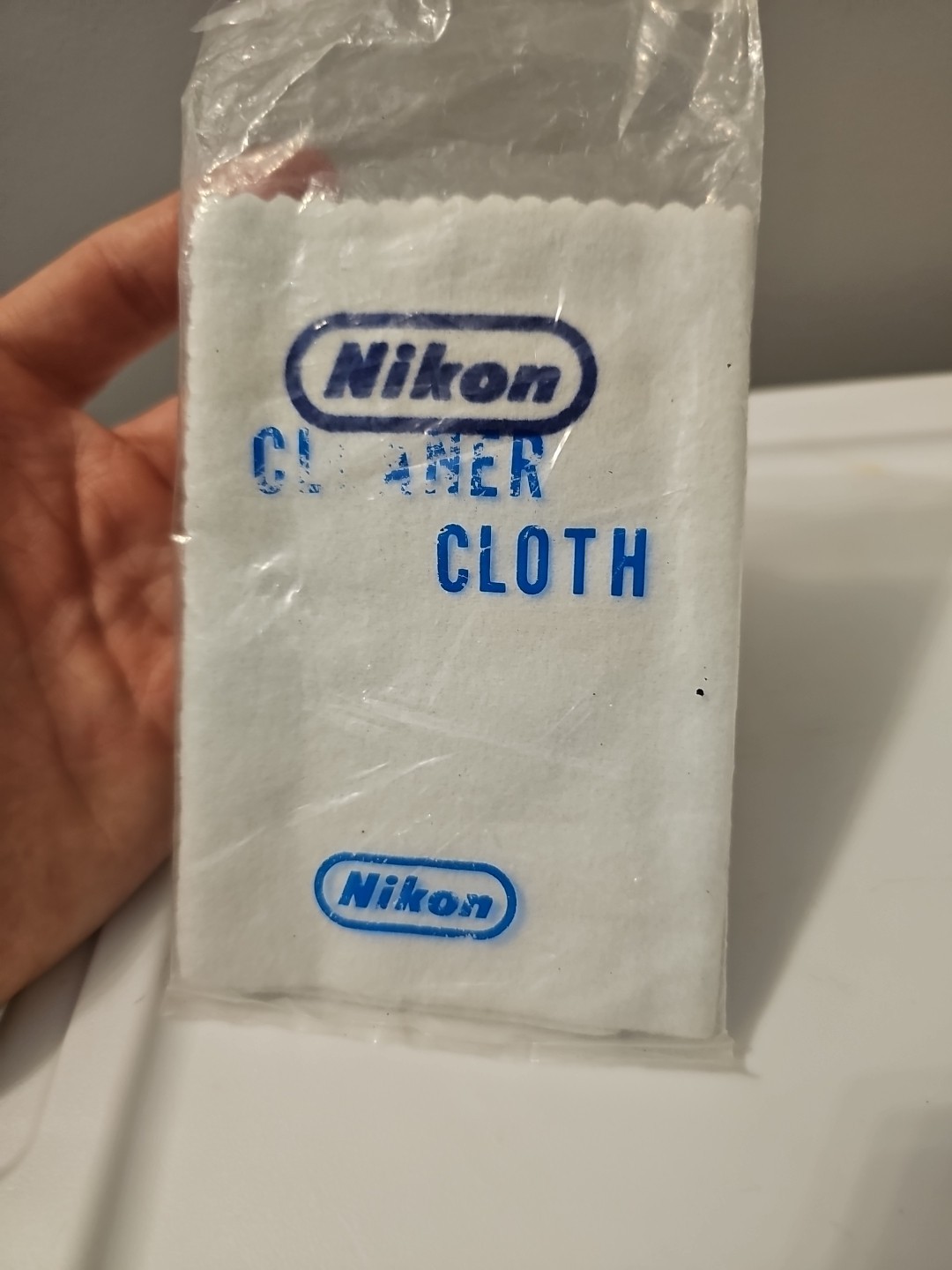 Vintage 1970’s era Nikon Camera Cleaner Cloth Original Packaging Japan C2