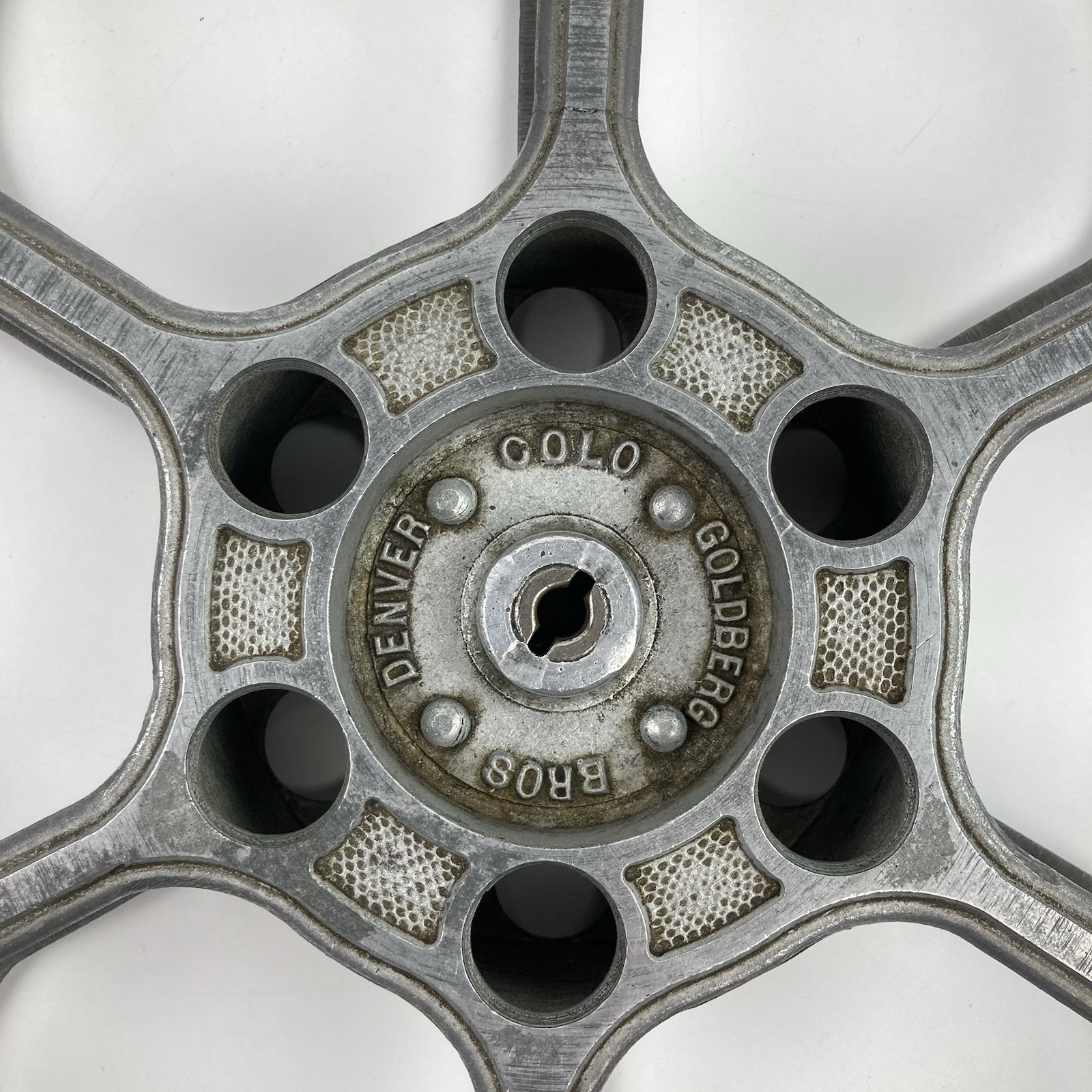 Goldberg Bros 14.5″ 35mm Aluminum 6-Hole Film Reel Vintage Denver, CO