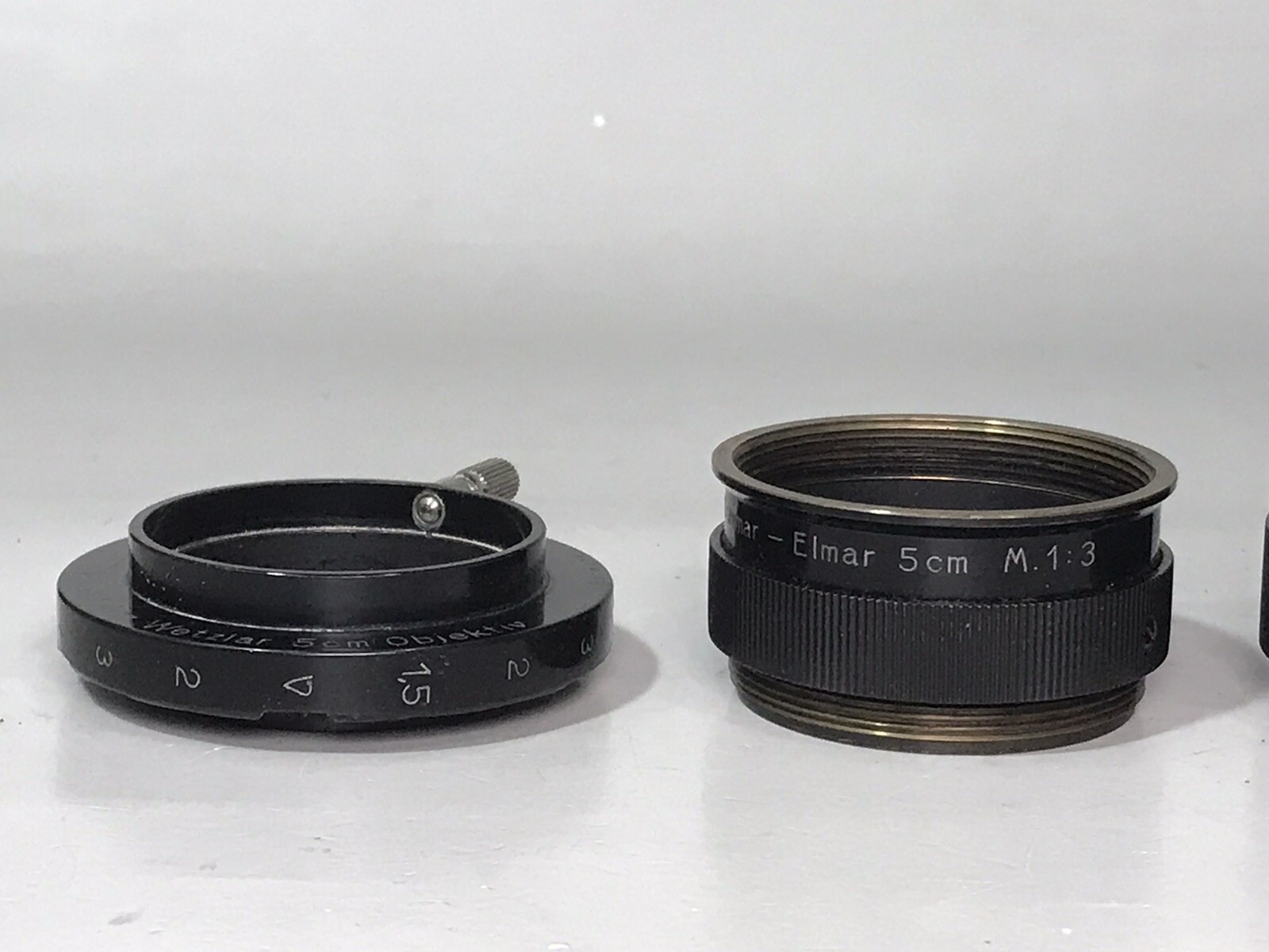 Leitz Leica BEHOO Close-up Device in original wood box, for Summar / Elmar Lens