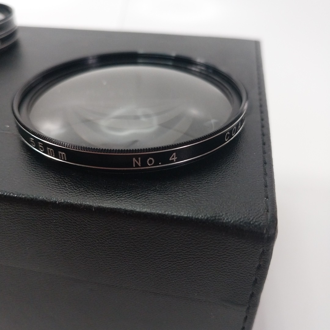 Vintage Vivitar Close Up Camera Lens Diopter Set 55mm 1,2, 4 / Case PH-66