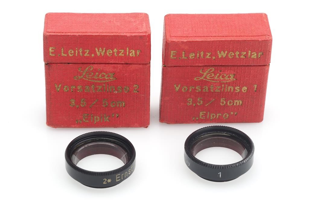 Leitz Leica Close-Up Attachment Set ELPRO 1 ELPIK 2 Elmar 5Cm