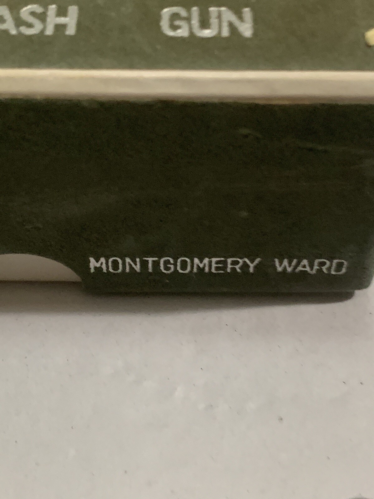 Vintage Montgomery Ward Adams Pocket Flash Gun W/ Original Box and Leather Case