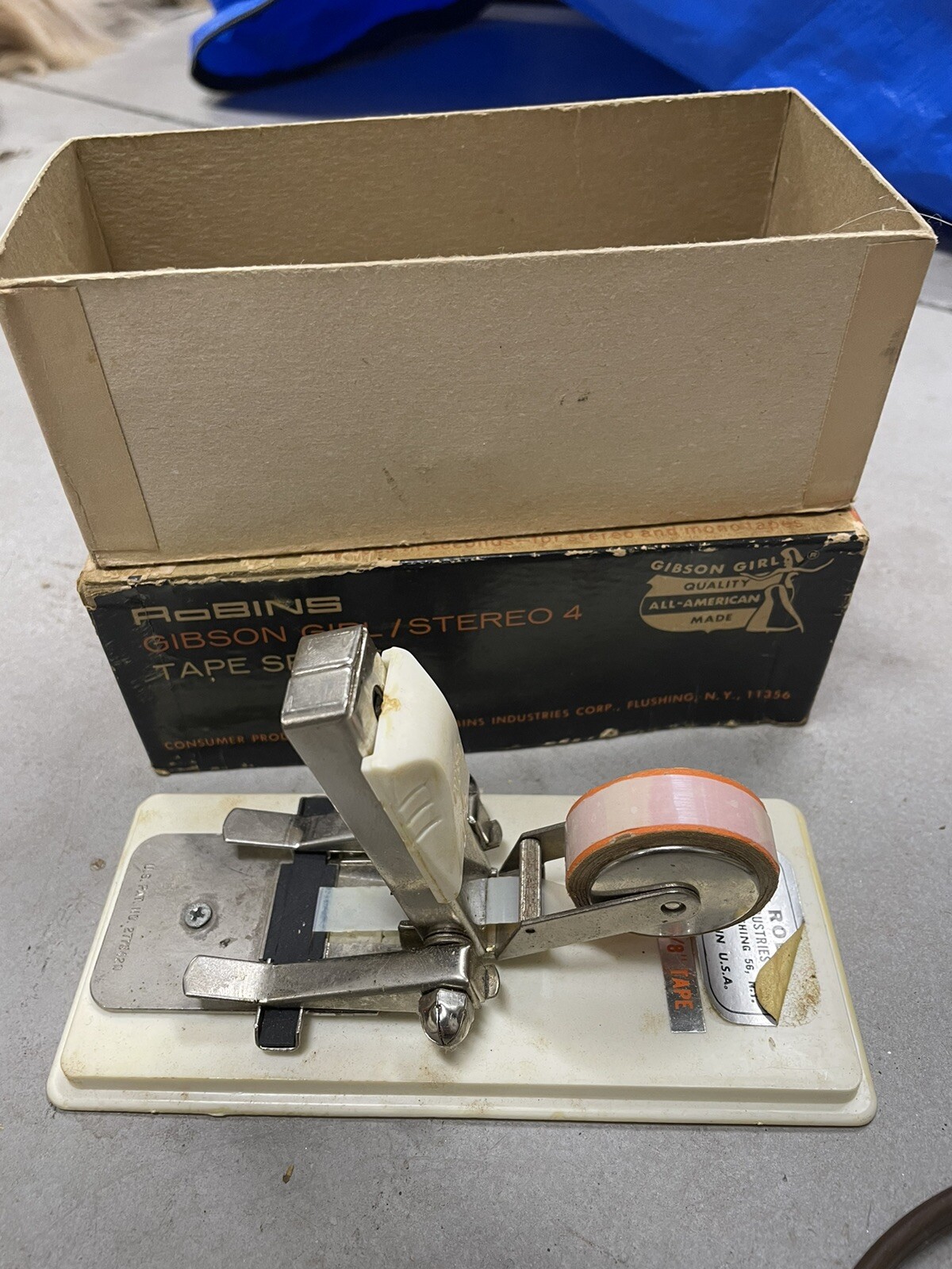 Vintage Robins Gibson Girl Stereo 4 Tape Splicer NLHB