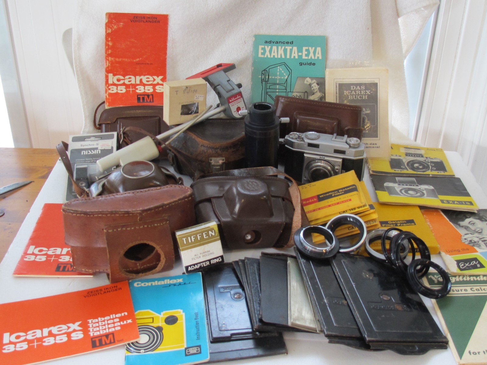 LOT Agfa Karat 36 Zeiss Voigtlander Ihagee Case Manual Film Holder Mixed Group