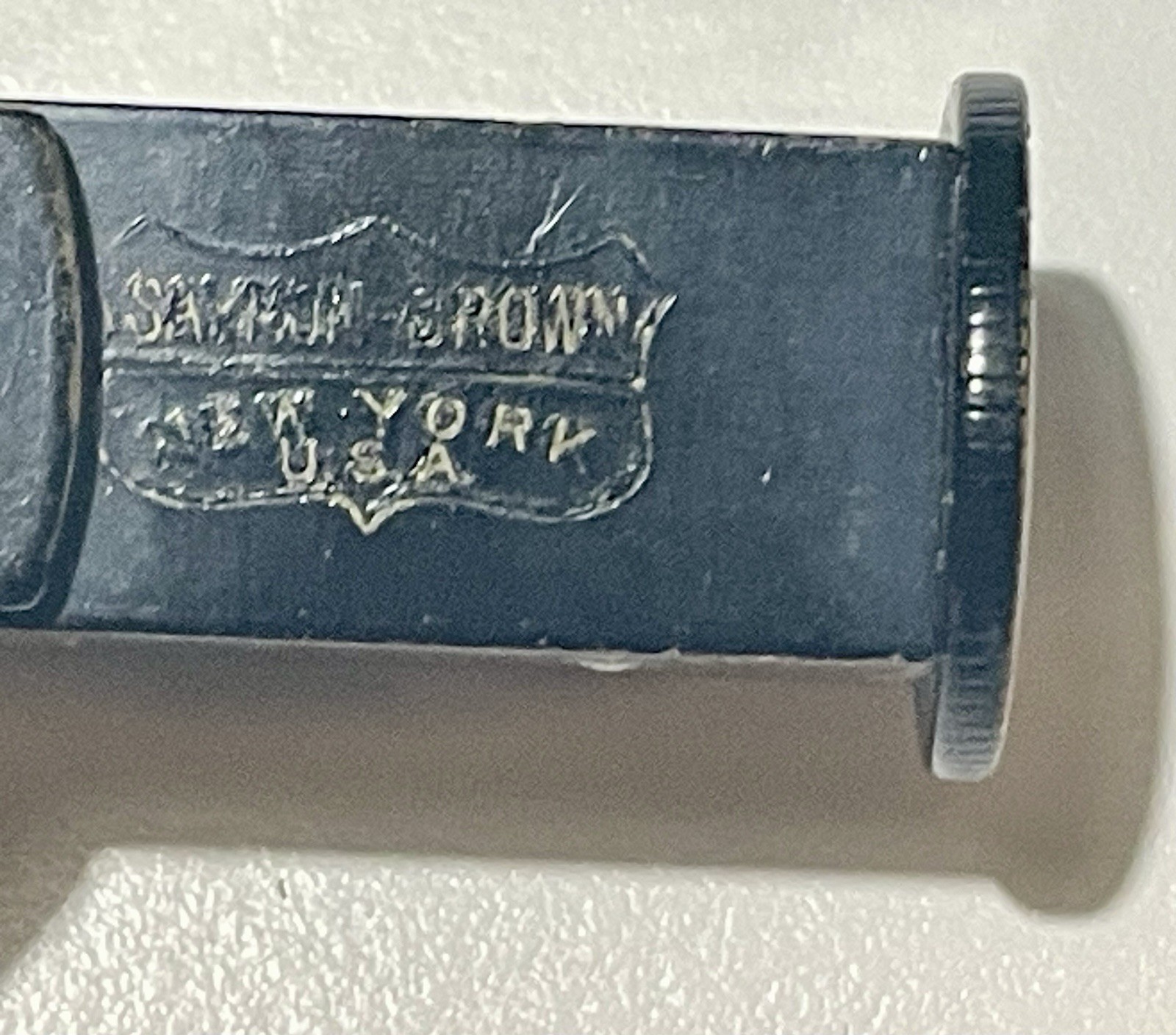Vintage Saymon Brown Camera Rangefinder New York USA As-Is For Parts Repair 3″