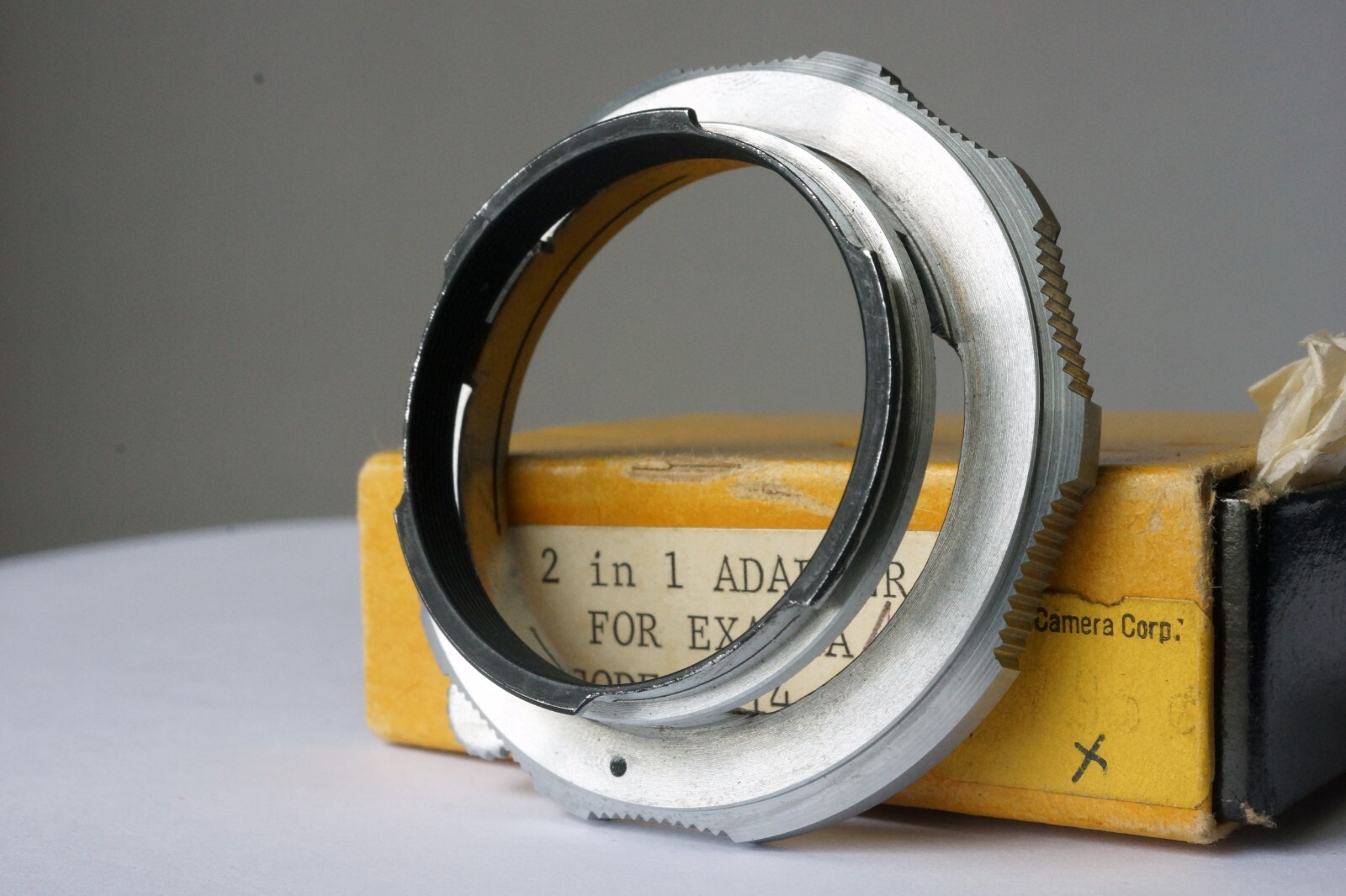 Exakta IHAGEE DRESDEN METAL 2 in 1 ADAPTER for Novoflex EXLEI Germany Unused