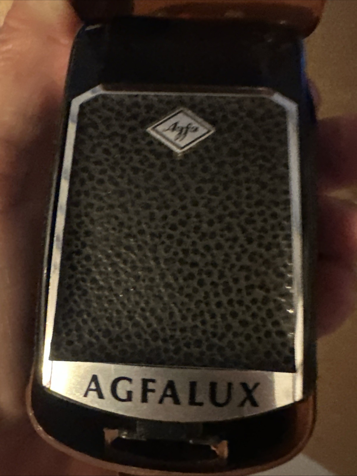 VINTAGE AGFALUX German Made Bulb Flash Gun With Case