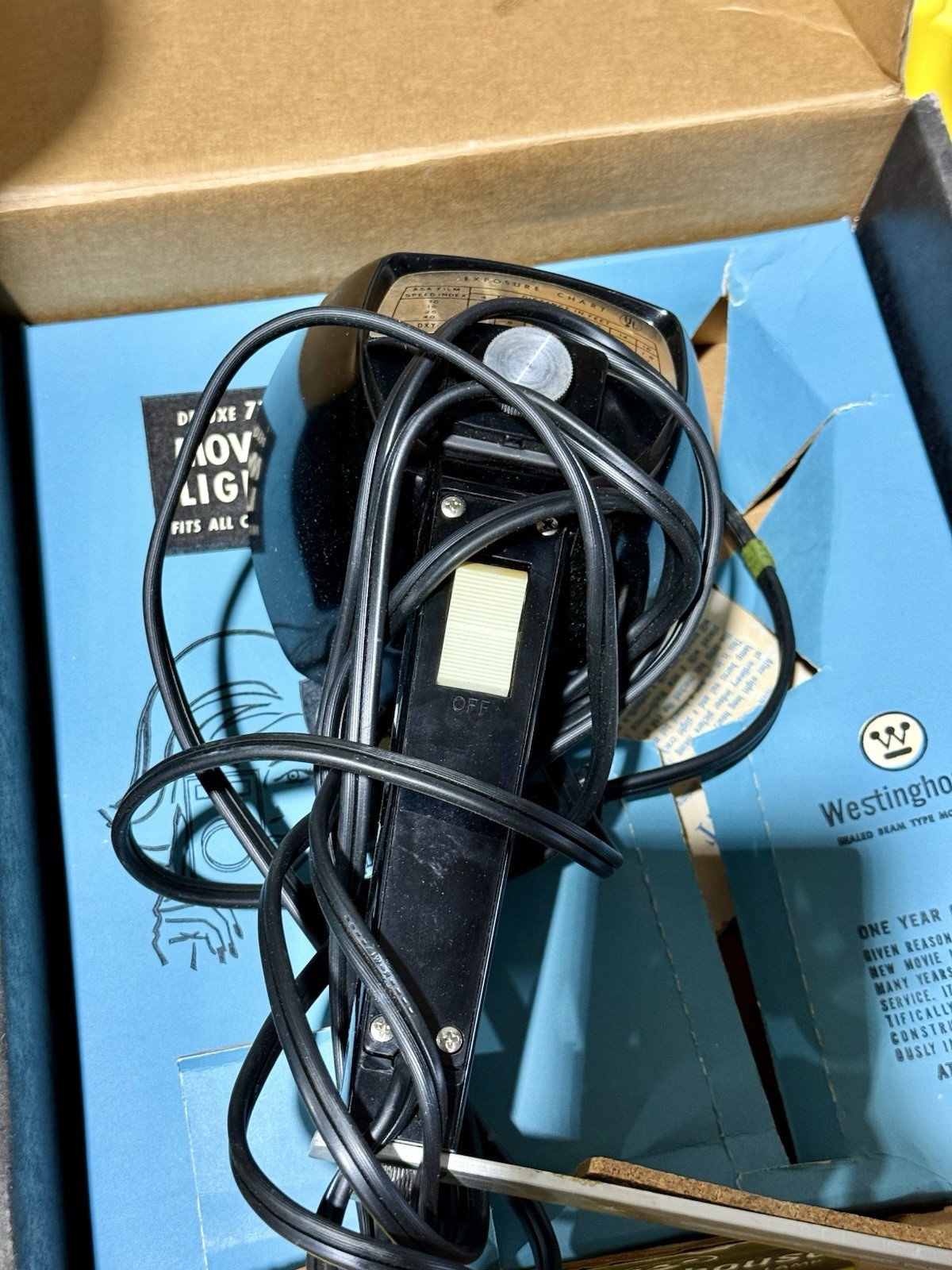Vintage Westinghouse 77 Movie Lamp – New in Box – Excellent Condition