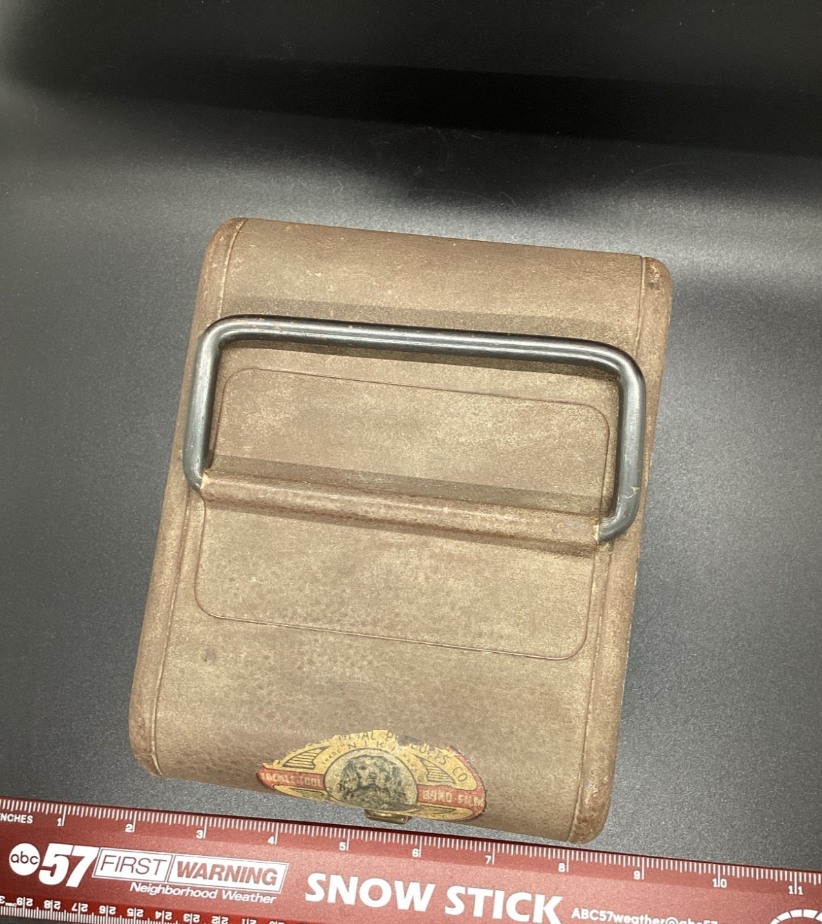 Vtg Simonson Metal Products Co. 8mm Film Reel Metal Storage Box 5.5″x4.25″x5.75″