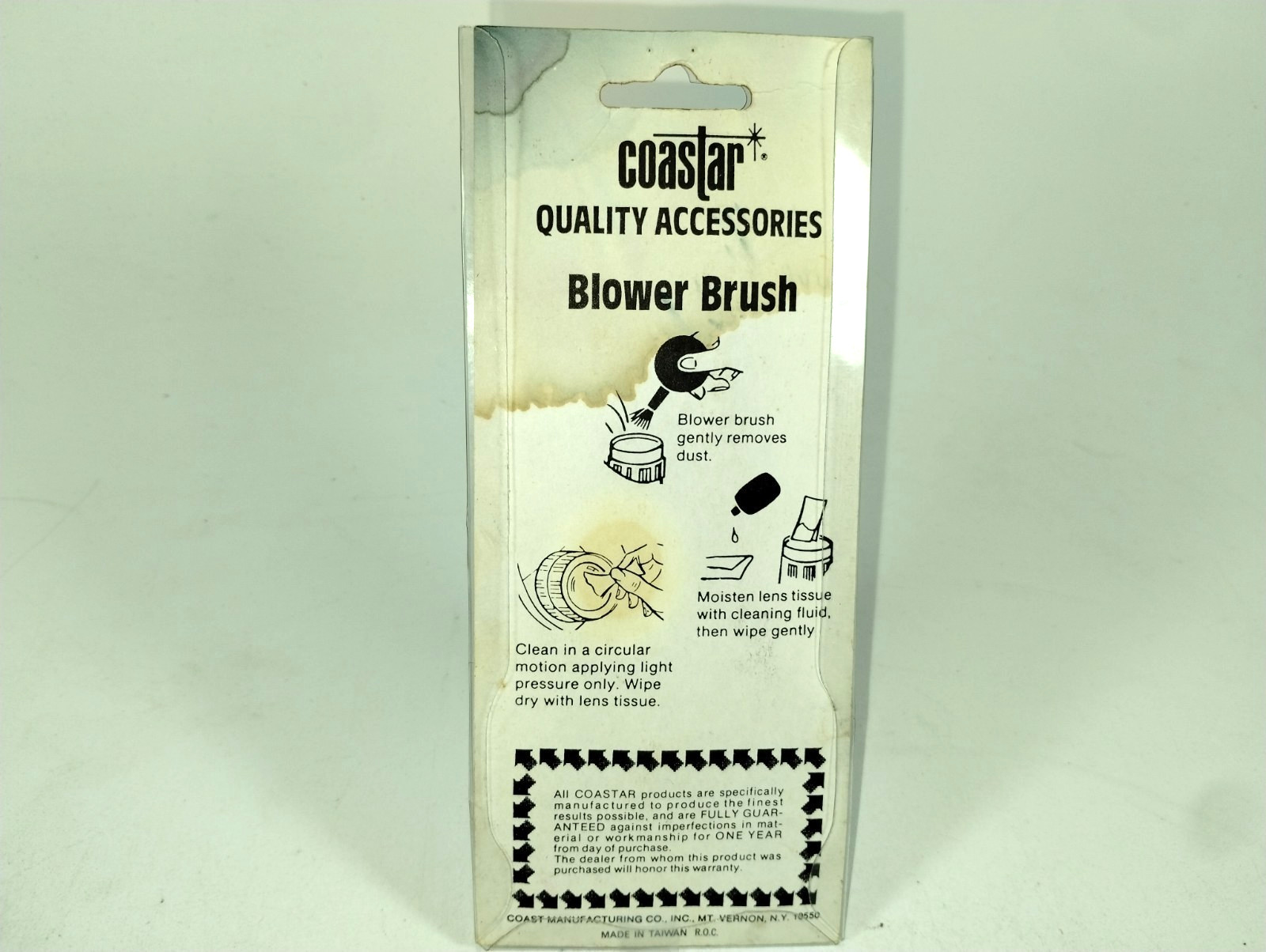 Coastar Vintage Blower Brush Large Size #B-36 Original Packaging Photography