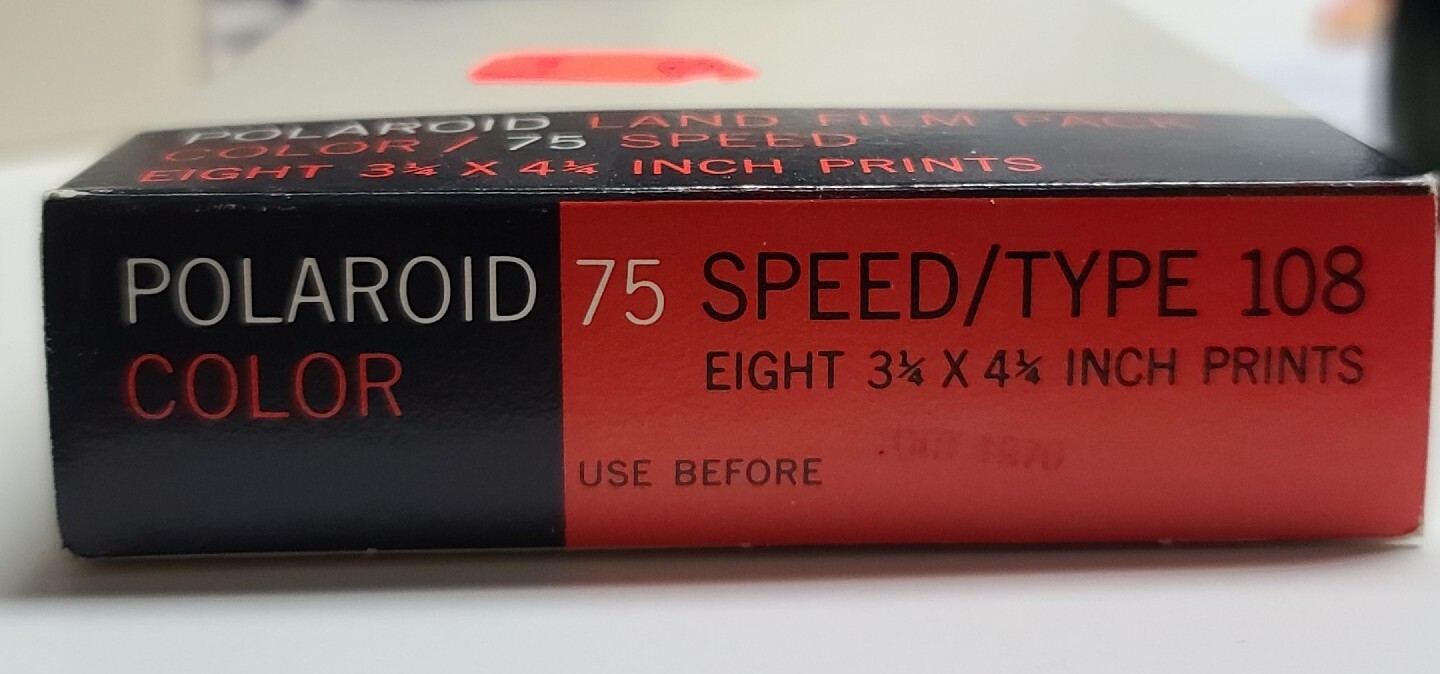 POLAROID LAND FILM PACK COLOR 75 SPEED 8 3 1/4 x 4-1/4 inch Prints SEALED Exp 70
