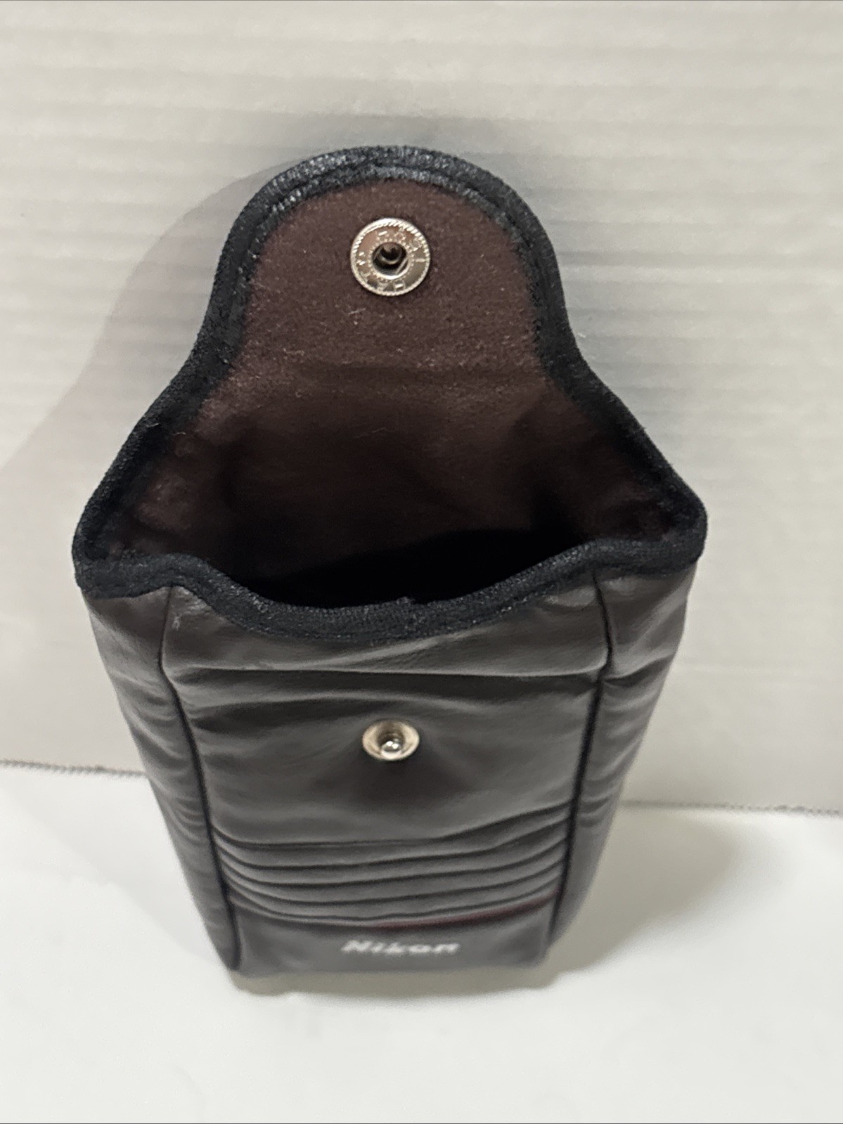 Nikon CS-L35A Vintage Brown Leather Camera Bag Made in Japan