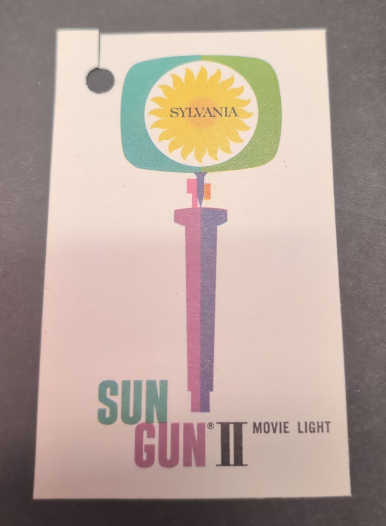 SYLVANIA SUN GUN II SG-55 Movie Lighting 1960s Vintage TESTED WORKS
