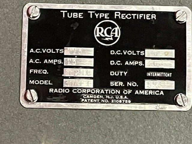 16mm RCA Carbon Arc Rectifier