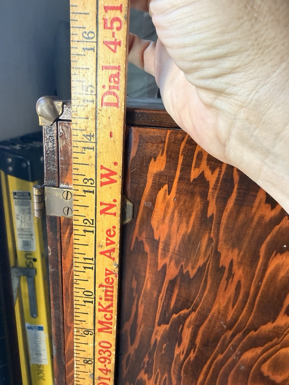 Vintage Kodak 8mm film splicing Kit in handmade wooden box
