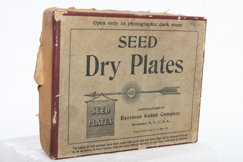 Seed Dry Plate Box by Kodak – photo glass film vintage antique