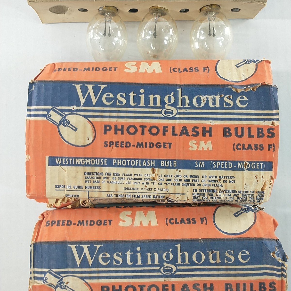 Vintage Photo Flash Bulb Lot Sylvania Westinghouse SM Speed Midget NOS