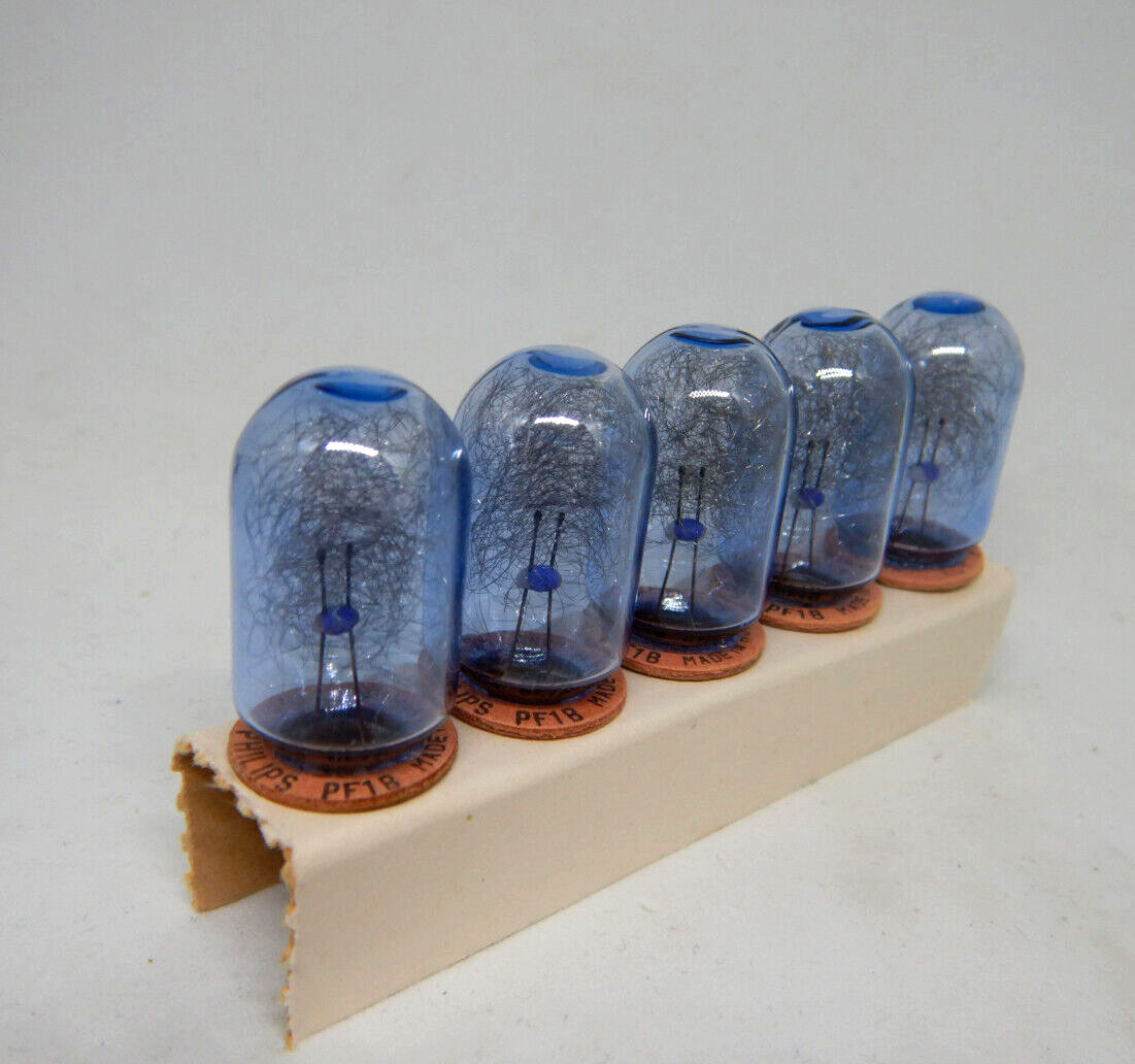 Vintage Philips Photoflux PF1B Light Bulb AC9 Pack Of 5 Camera Flash New Unused