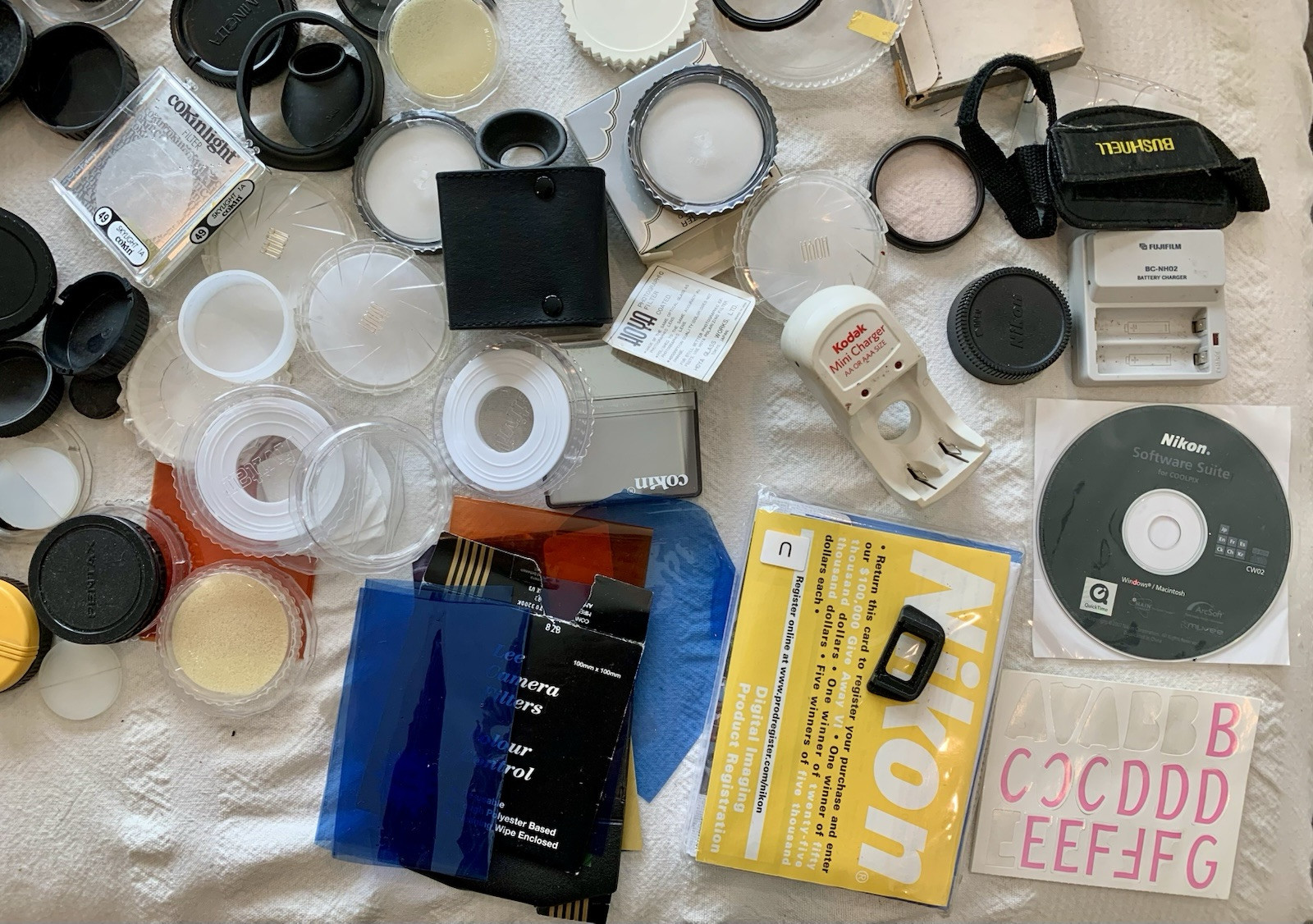 Lot of Vtg Photo Accessories Nikon Pentax Canon