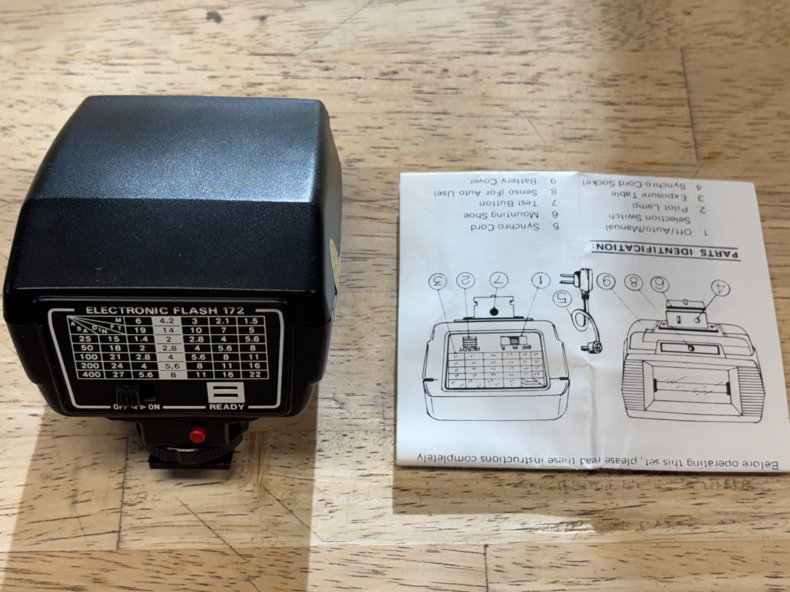 TeleSor – Model 172 – Electronic Flash – w/Box & Instructions – Vintage
