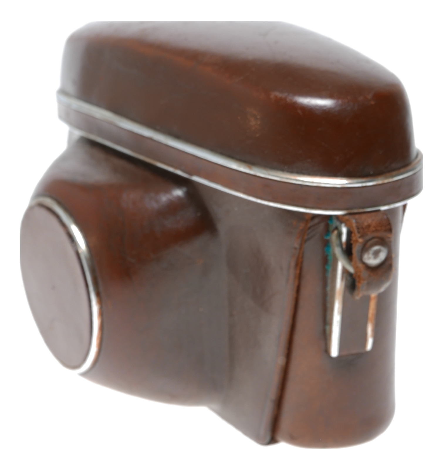 Tan Zeiss Ikon vintage film camera antique leather case in used condition