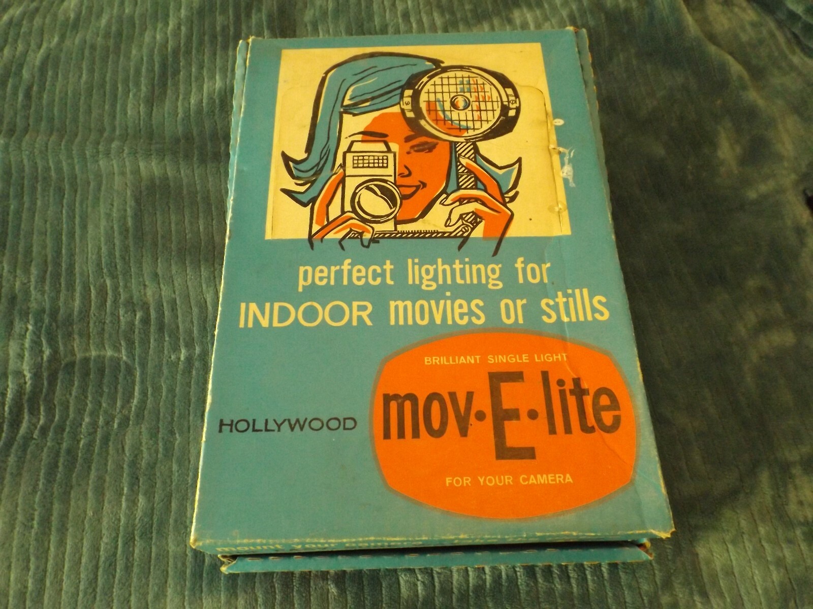 Vintage Hollywood mov-E-lite Antique Camera Lighting w/Original Box