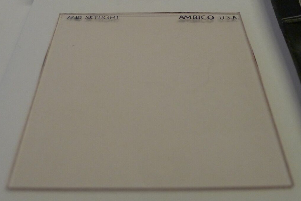 Ambico Skylight Filter # 7740 Plastic 3×3 Square with Pouch & Instructions