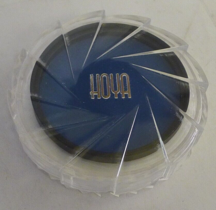 HOYA HMC 55mm 80A Blue Filter with Original HOYA Protective Case – Made in Japan