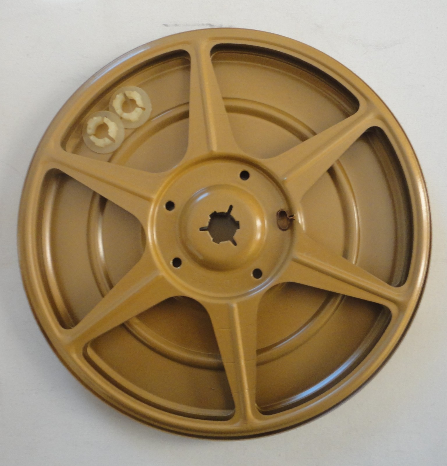 4 New Old Stock Compco Super 8 Dual 8 MM Movie Reel Hubs Storage Cases Chicago