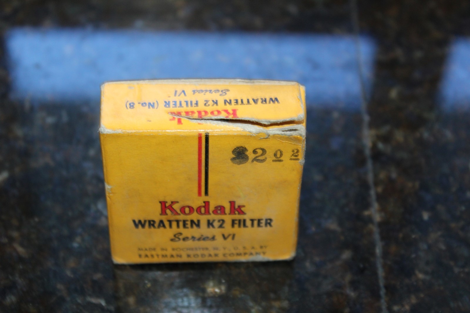 Vintage Kodak Wratten K2 Filter No. 8 Series IV & Kodak Adapter Ring Series VI