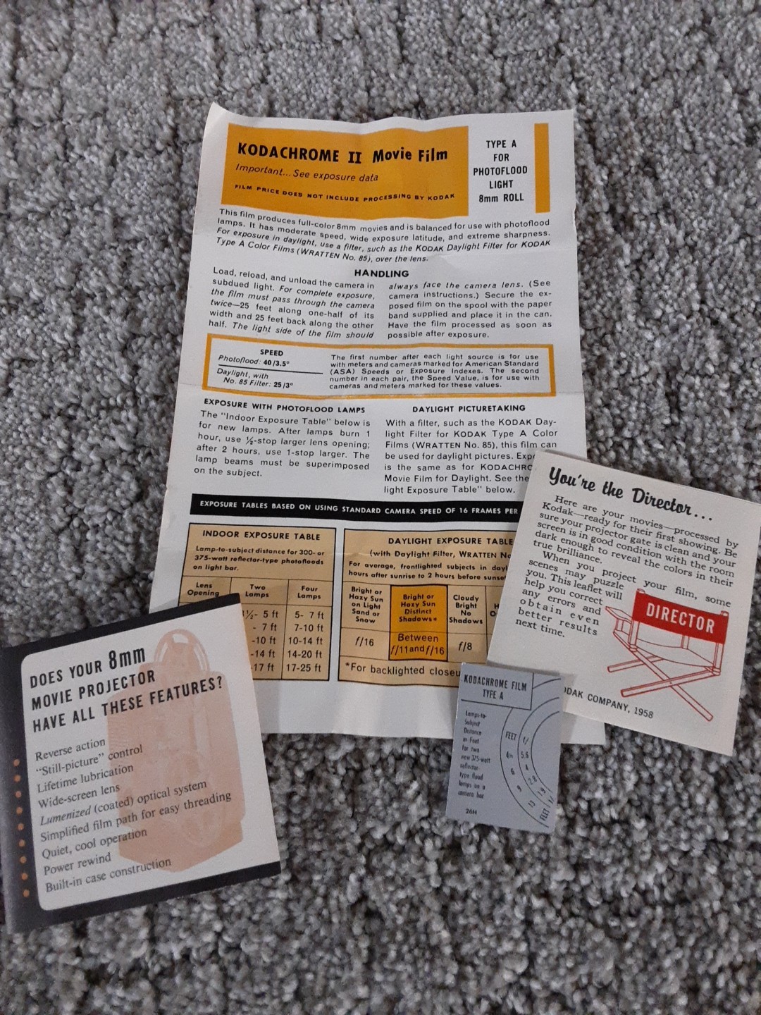 Mixed Lot of Vintage Camera/Film Accessories Film Spools Boxes Advertising Items