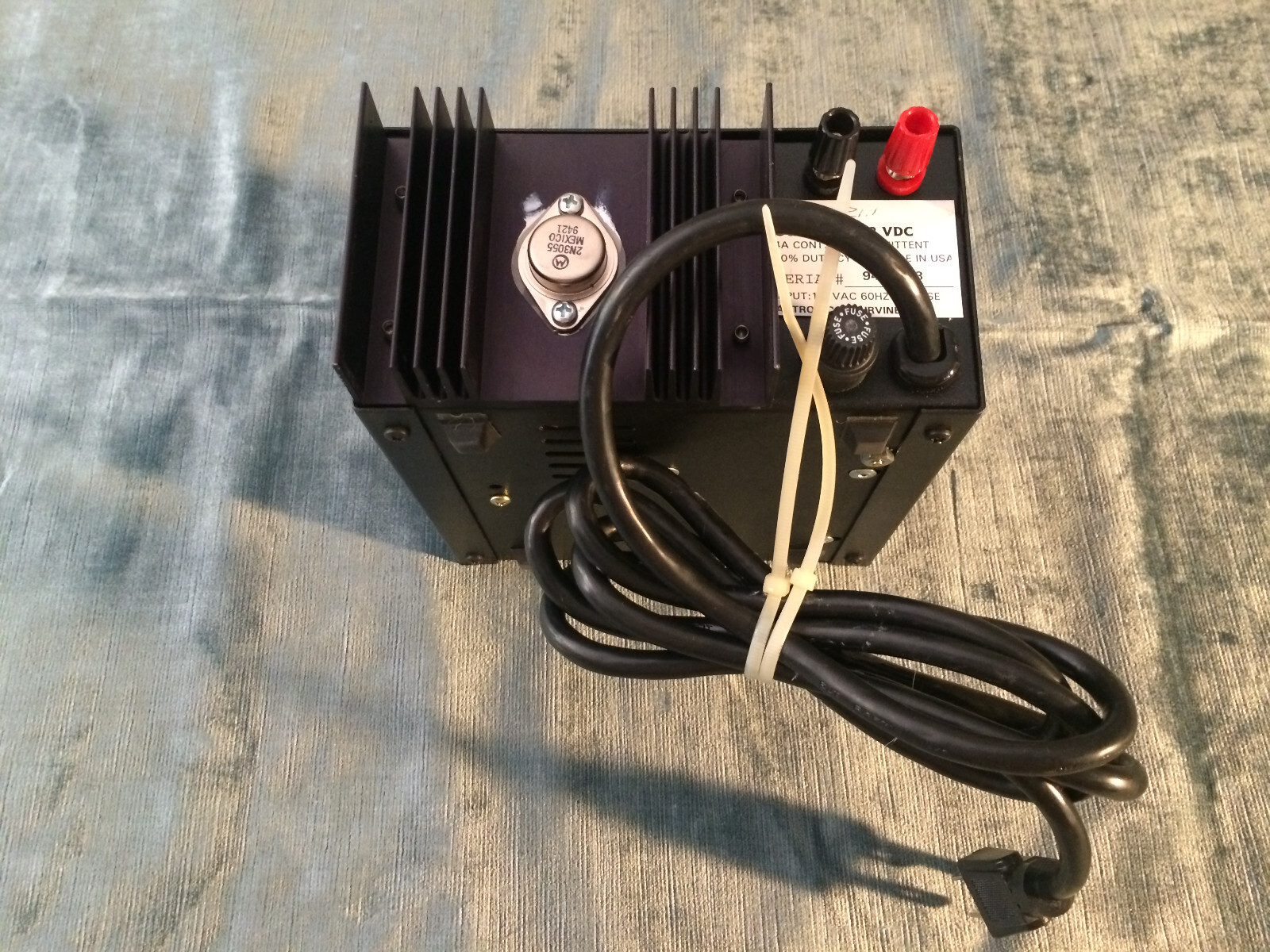 NORRIS FILM PRODUCTS POWER SUPPLY, 110 V.A.C. to 20 V.D.C. for TIME-LAPSE MOTORS