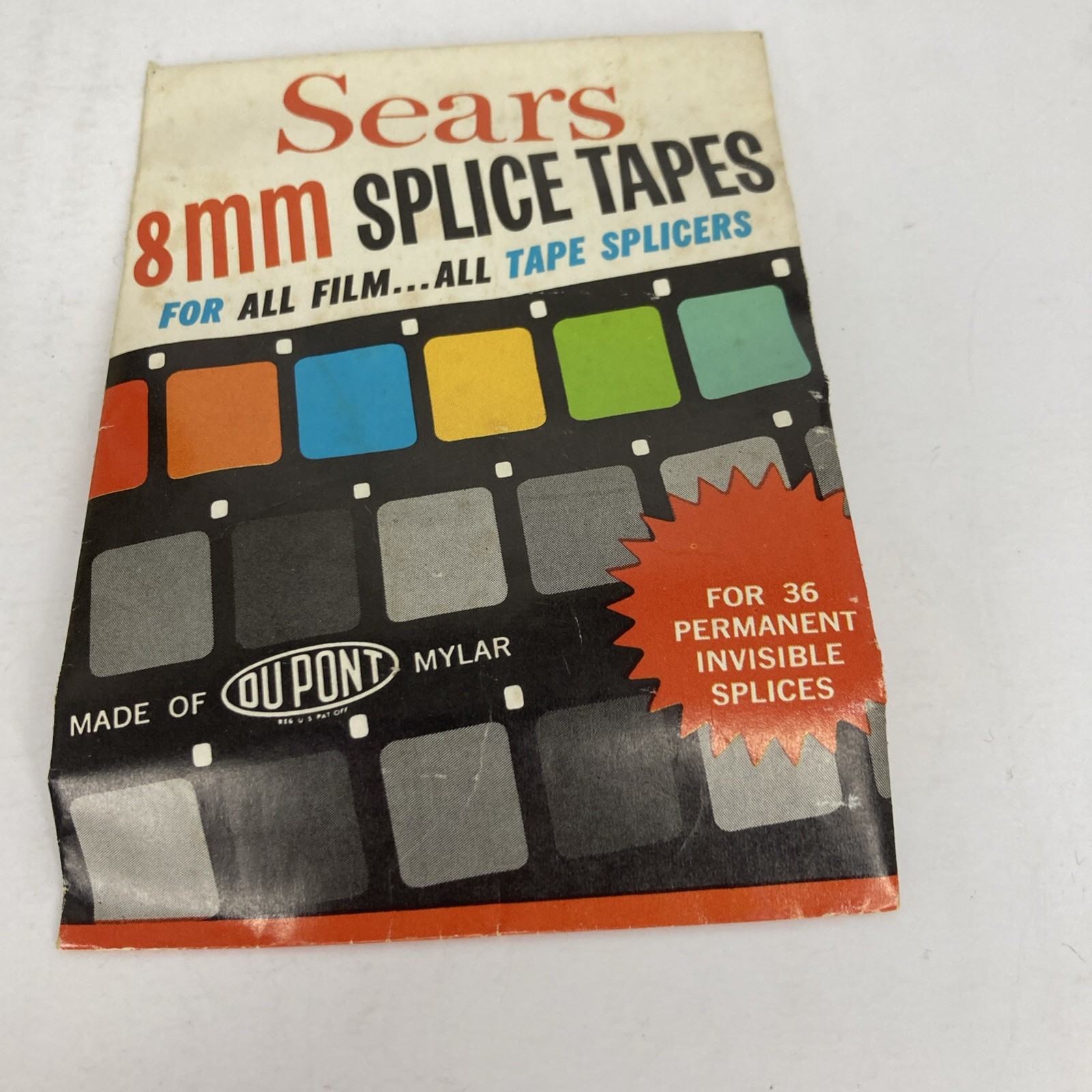 Vintage LPL Film Splicer 8mm & 16mm in Original Box + Sears 8mm Splice Tapes