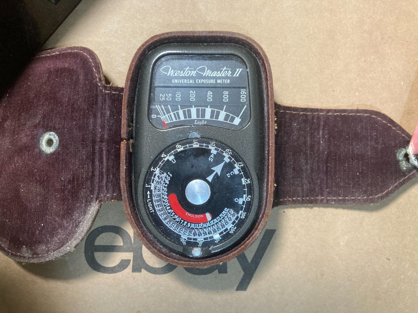 Vintage Weston Master II Universal Exposure Meter in Leather case
