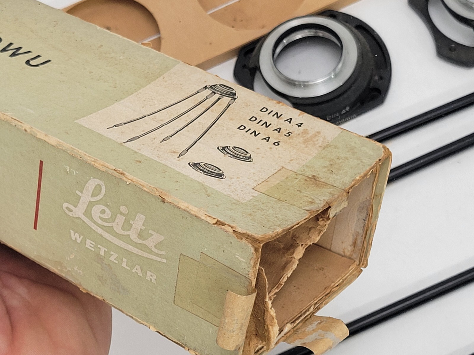 LEITZ LEICA BOOWU-M Mount COPY STAND DIN A4, DIN A5, DIN A6 5cm USA