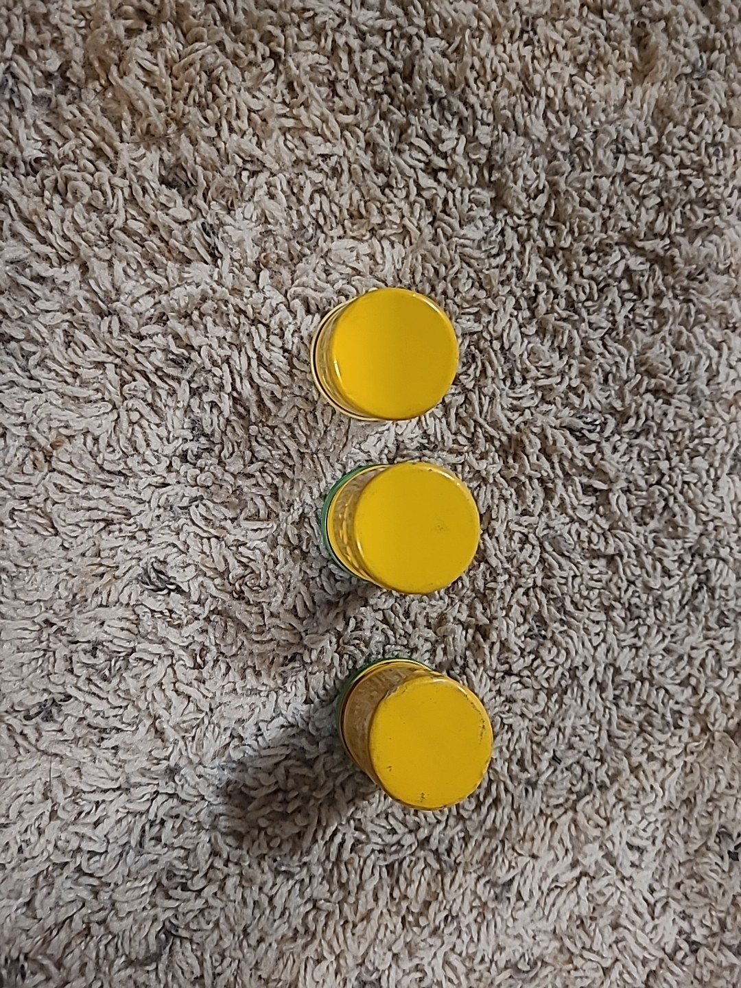 Vintage Kodak Yellow Film Canisters Set Of 3