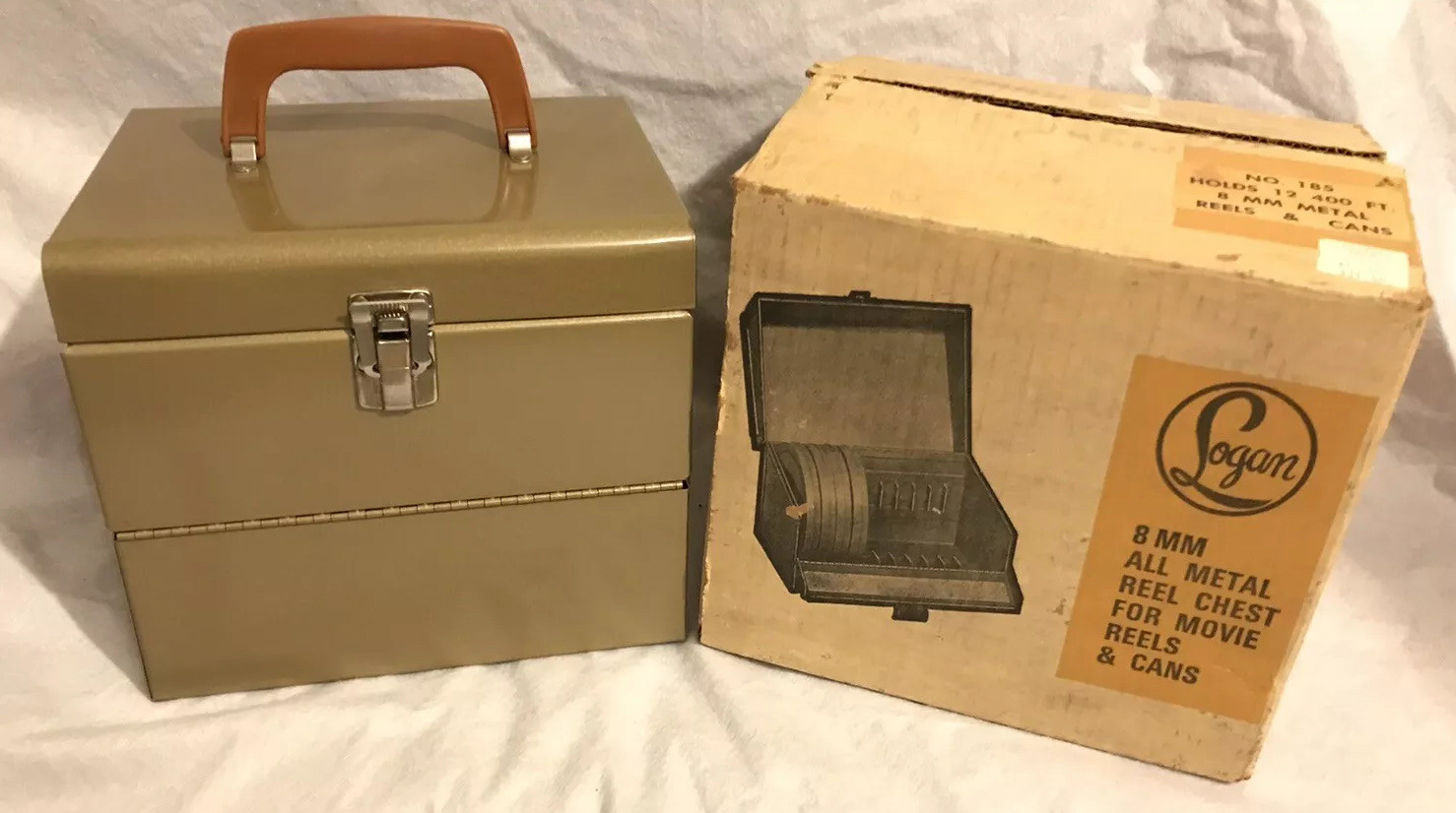 VTG Logan 8 mm Metal Reel Chest Case Holds 12 – 400’ Reels & Cans, No. 185