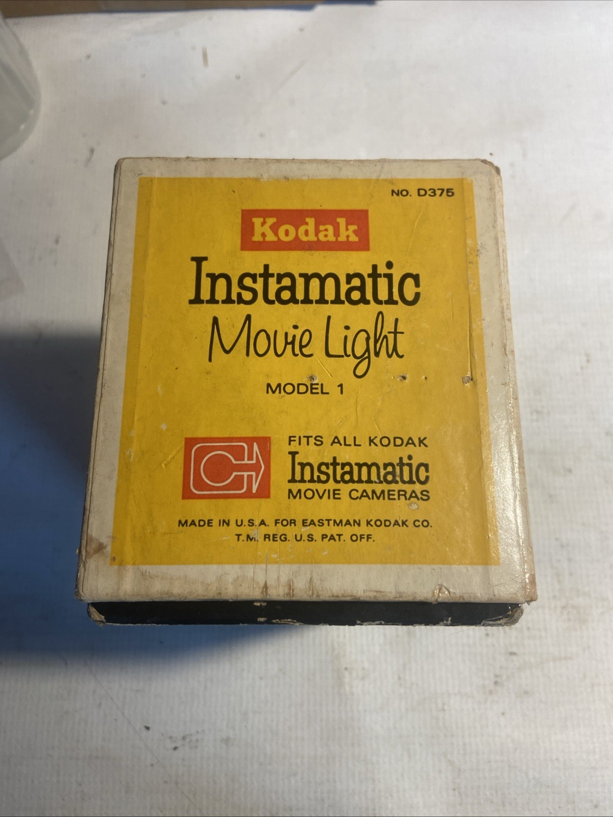 Kodak Instamatic Movie Light Model 1 w/ Bulb Vintage USA. Super Bright!