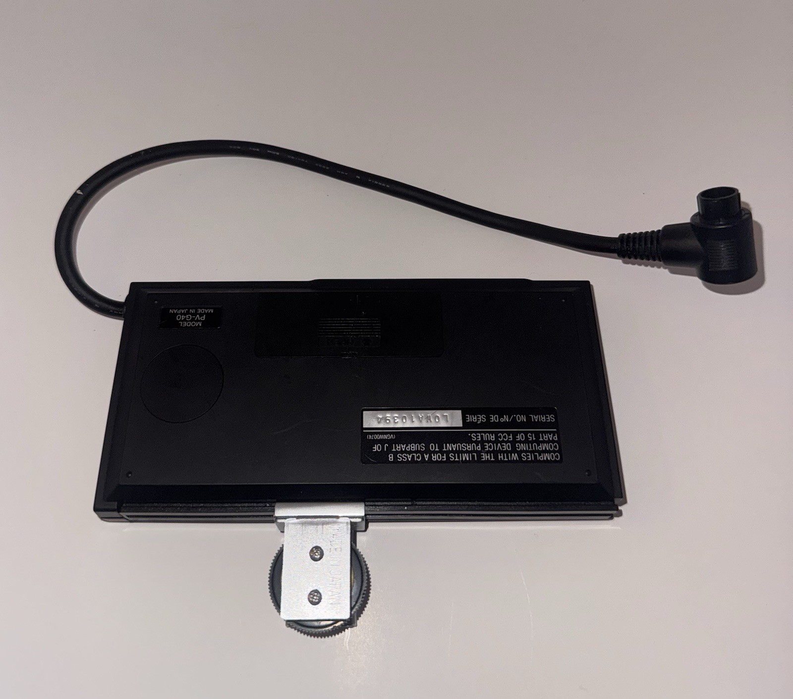 Vintage Panasonic PV-G40 Character Generator – Camcorder Accessory – Untested