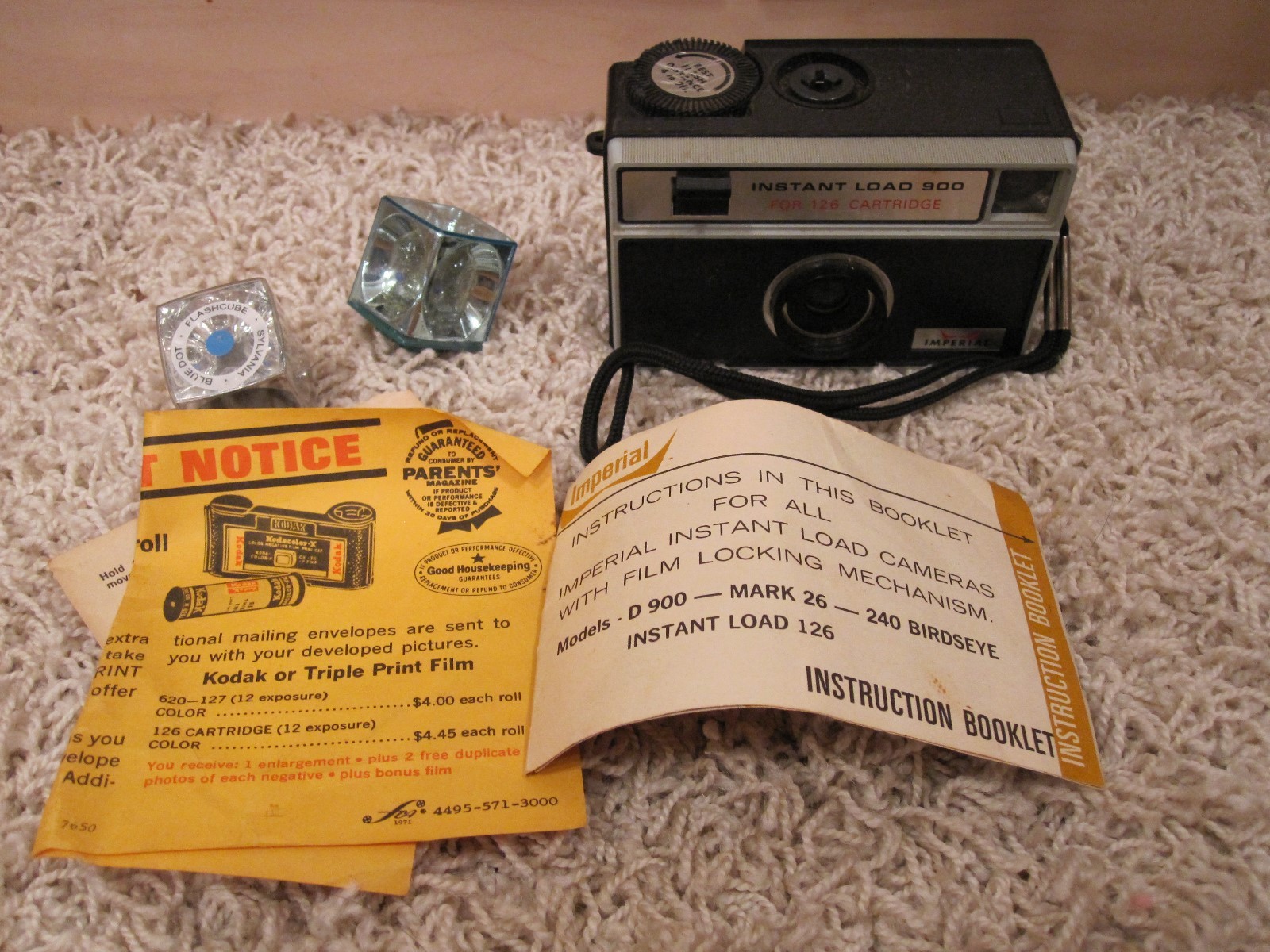 KODAK KODAMATIC & IMPERIAL INSTANT LOAD 900 CAMERAS, FOLDEX BOX MIXED LOT