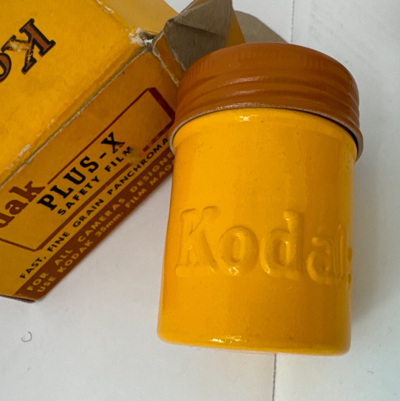 Kodak Film Box & Canister & Walgreens Color Film box & canister only 1964 VTG
