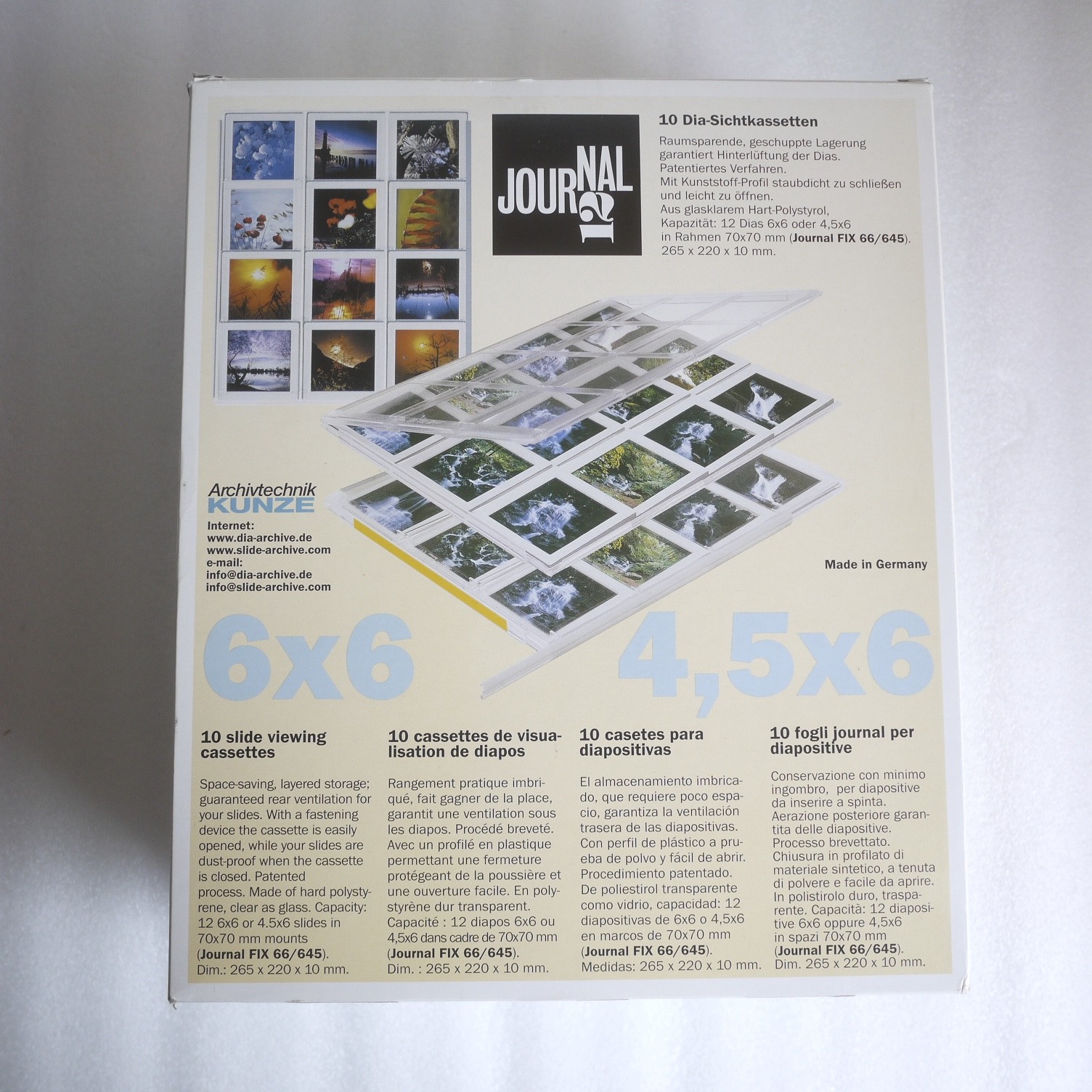 Kunze Journal 6×6 6×4.5 20x Sheets NOS Kunzejournal Hard Plastic Sheets