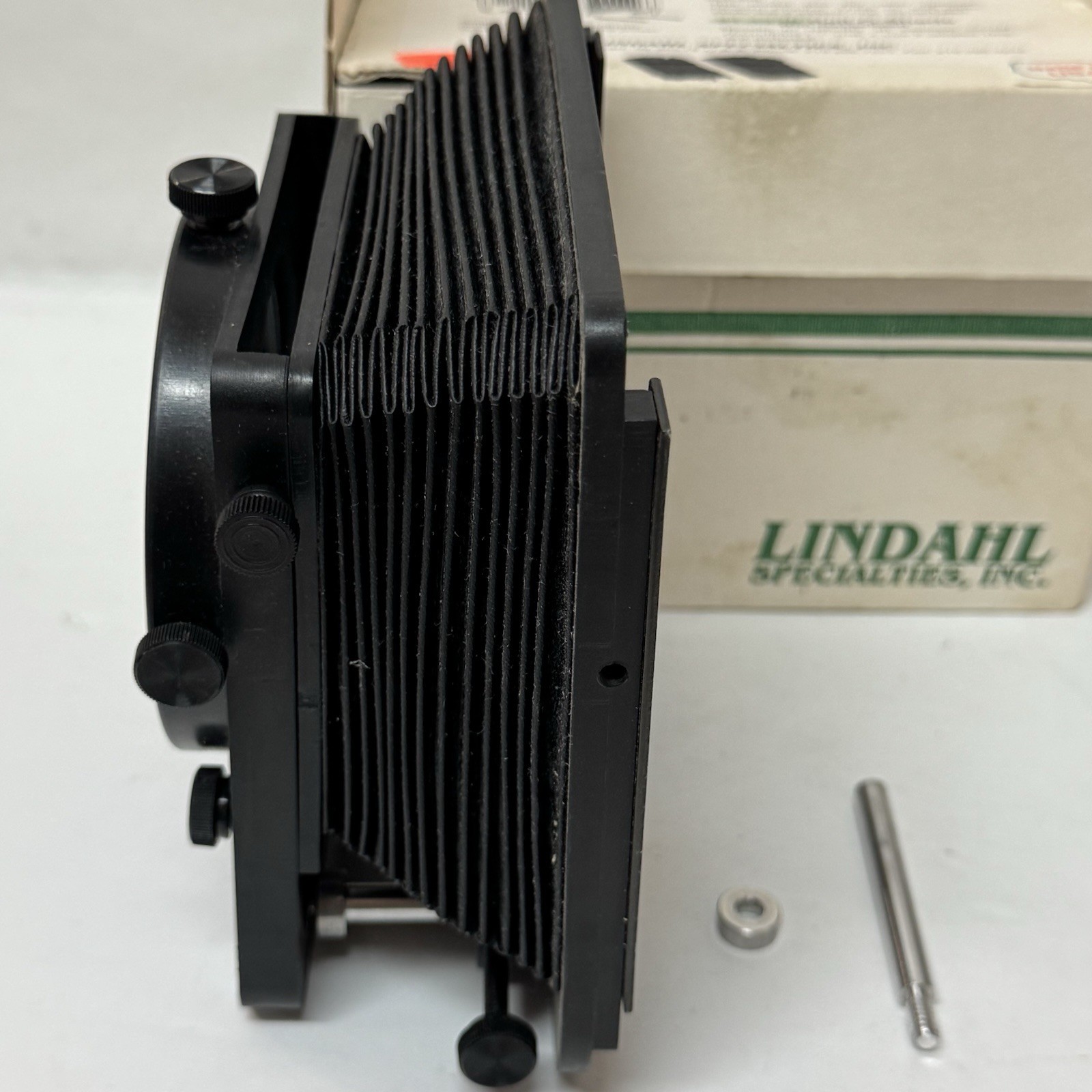 Vintage NIB Lindahl Specialties Bellows Attachment Large Format Camera Lens USA